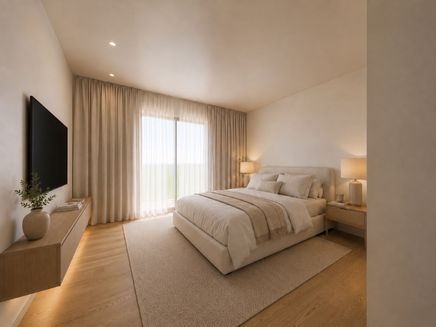 Two bedroom residence interior